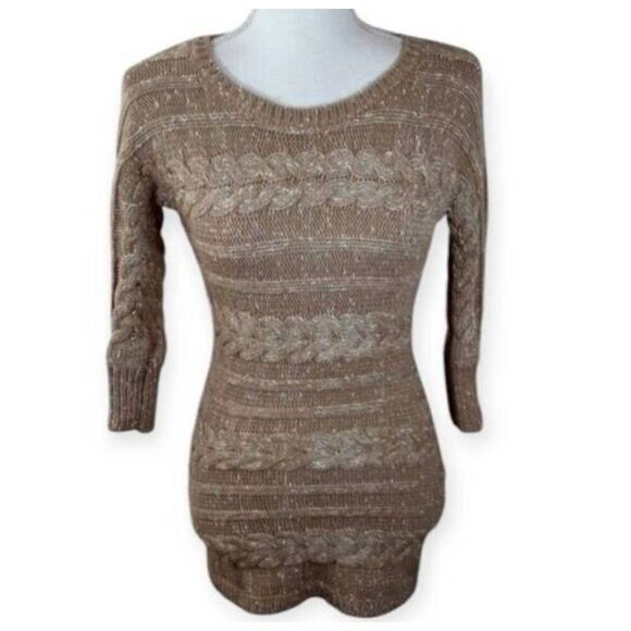 INC BEIGE SWEATER TUNIC/DRESS SZ.XS EUC. - Picture 2 of 8